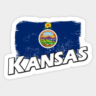 Kansas flag Sticker